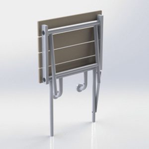 صندلی حمام تاشو پایه‌دار